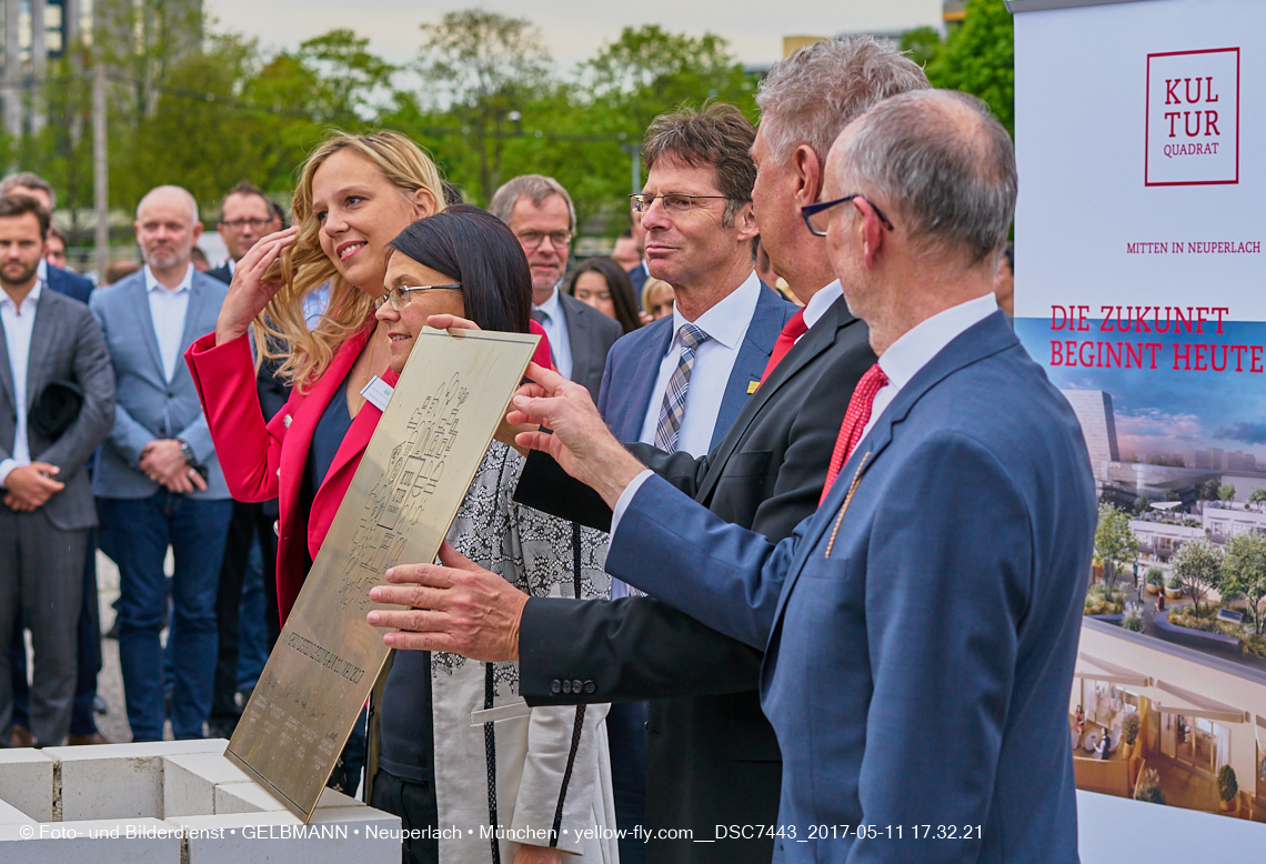 11. Mai 2017 - Grundsteinlegung für die LOGE und dem Kulturquadrat in Neuperlach